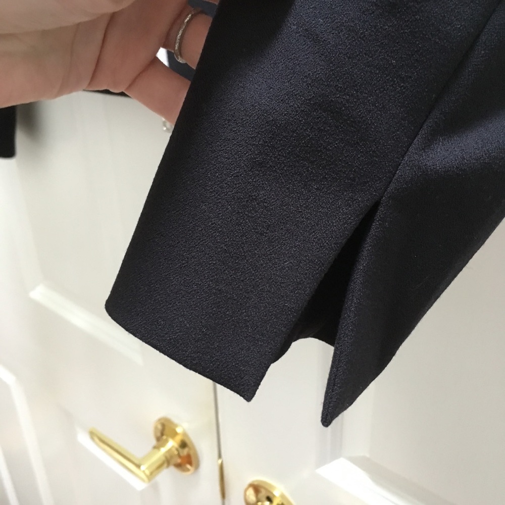 NWT Basler Designer Jacket Blazer Zip Black German Bloomingdales Luxury 44 14 - Picture 6 of 16